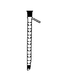 Coluna Vigreux com Tubuladura Lateral e 2 Esmerilados